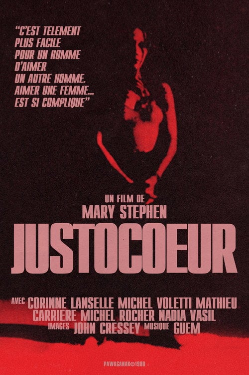 Movie poster for Justocoeur (1980)