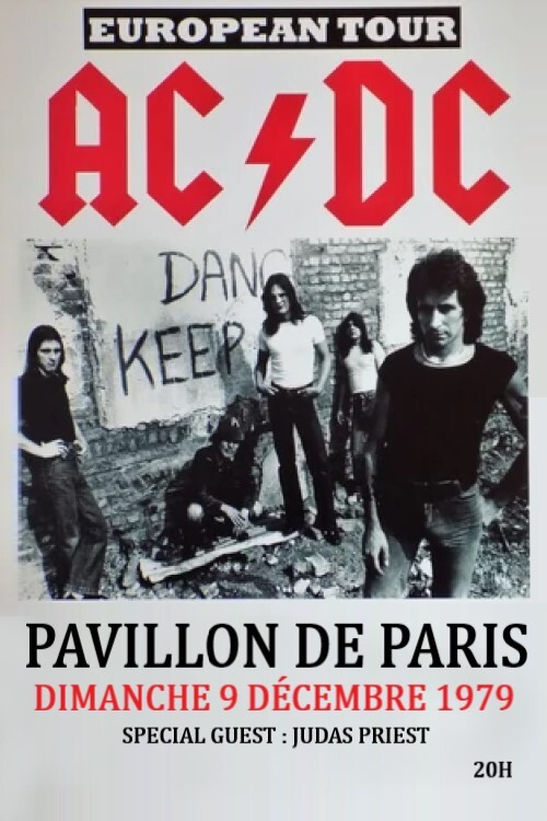 Movie poster for AC/DC - At the Pavillon in Paris 1979 (2008)
