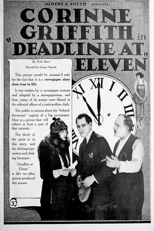 Movie poster for Deadline at Eleven (1920)