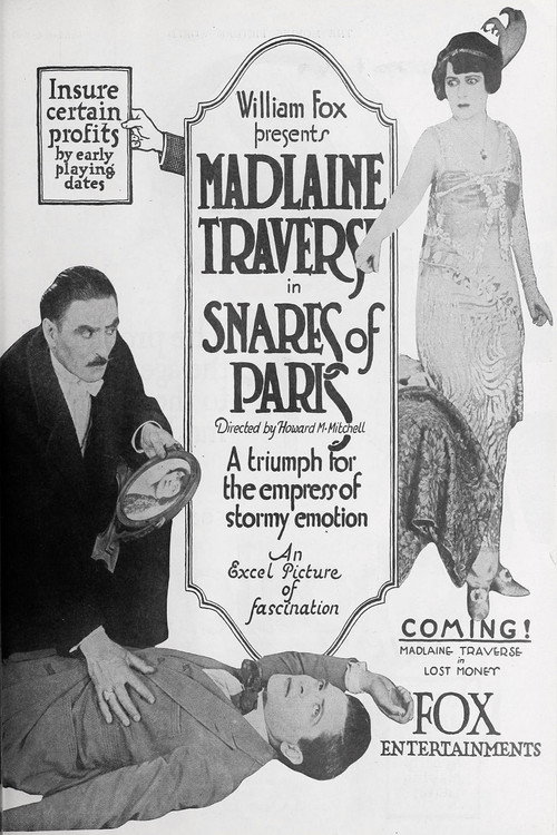 Movie poster for Snares of Paris (1919)