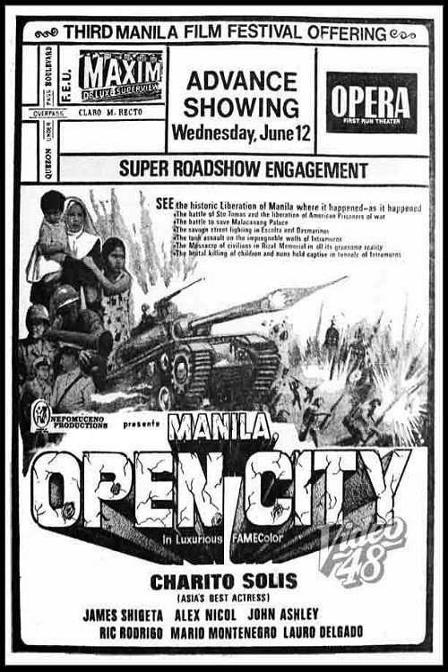 Movie poster for Manila, Open City (1968)