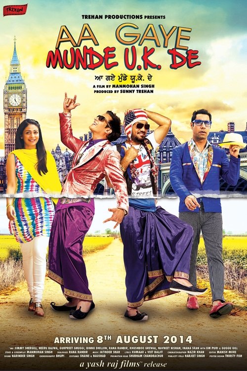 Movie poster for Aa Gaye Munde U.K. De (2014)