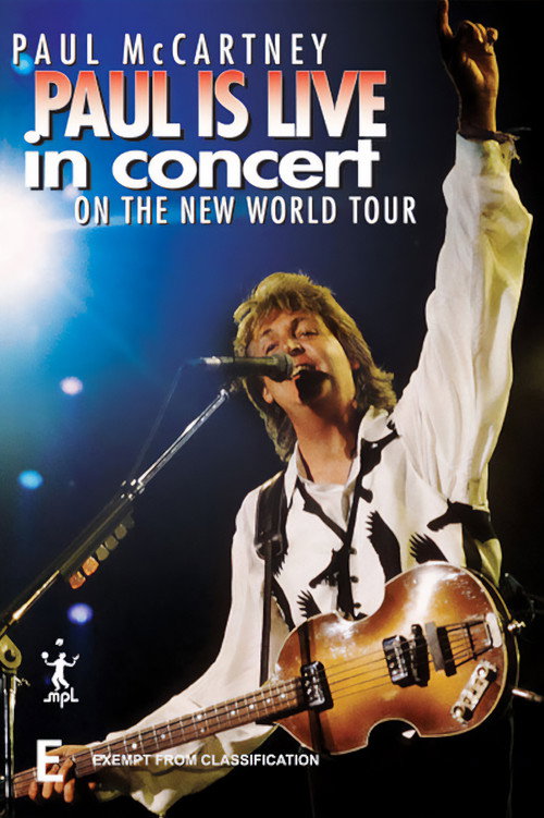 Movie poster for Paul Is Live In Concert – On the New World Tour (1994)