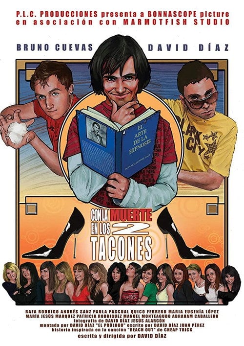 Movie poster for Con la muerte en los 2 tacones (2009)
