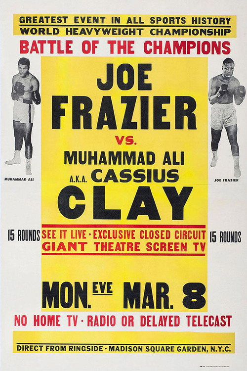 Movie poster for Muhammad Ali vs. Joe Frazier I (1971)