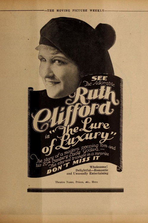 Movie poster for The Lure of Luxury (1918)