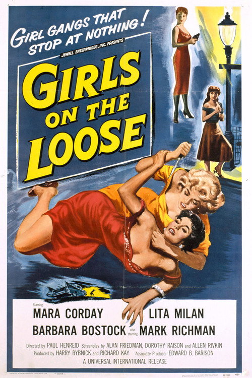 Movie poster for Girls on the Loose (1958)