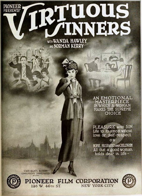 Movie poster for Virtuous Sinners (1919)