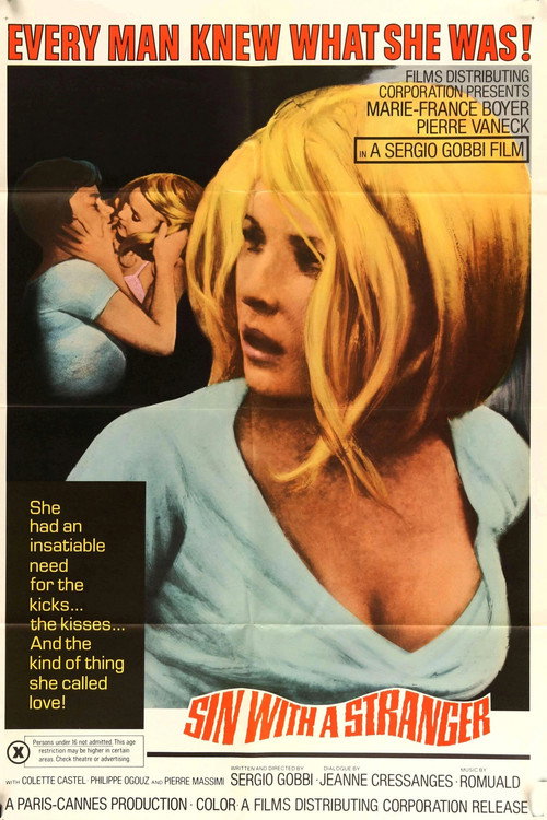 Movie poster for Sin with a Stranger (1968)
