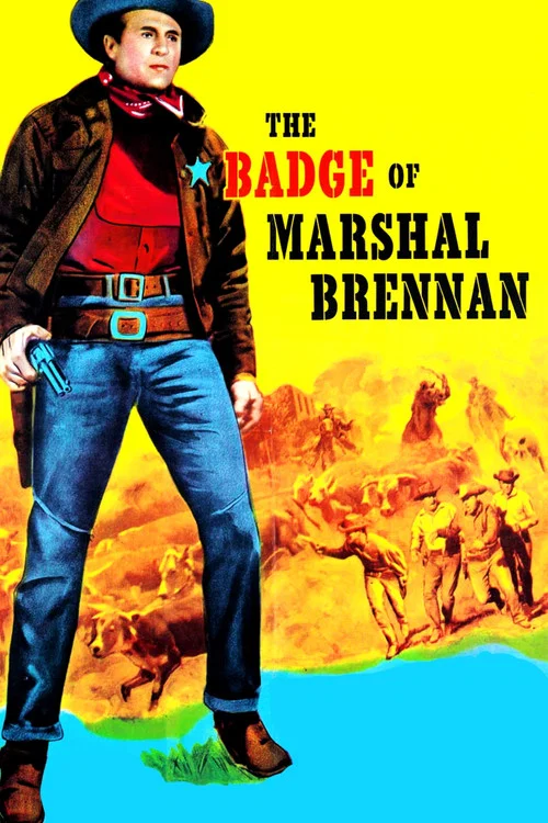 Movie poster for The Badge of Marshal Brennan (1957)