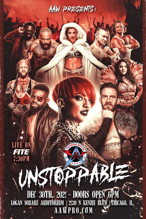 Movie poster for AAW Unstoppable (2021)