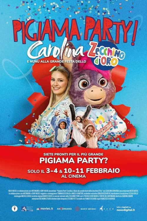 Movie poster for Pigiama Party! Carolina e Nunù alla grande festa dello Zecchino d'Oro (2024)