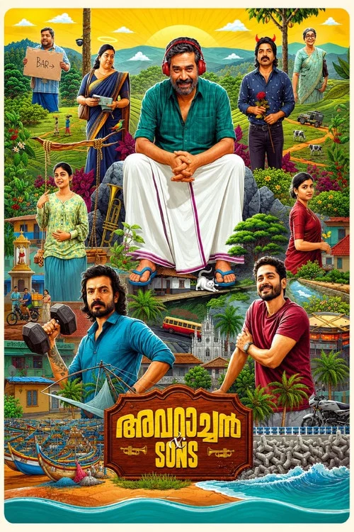 Movie poster for Avaraachan &  Sons
