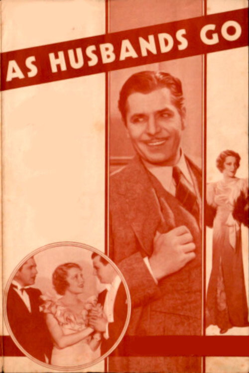 Movie poster for As Husbands Go (1934)
