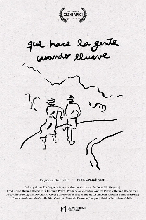 Movie poster for Qué hace la gente cuando llueve (2021)