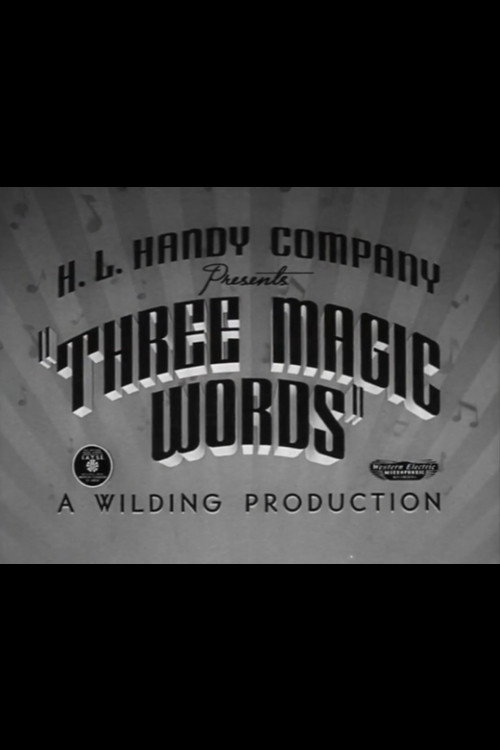 Movie poster for Three Magic Words (1939)