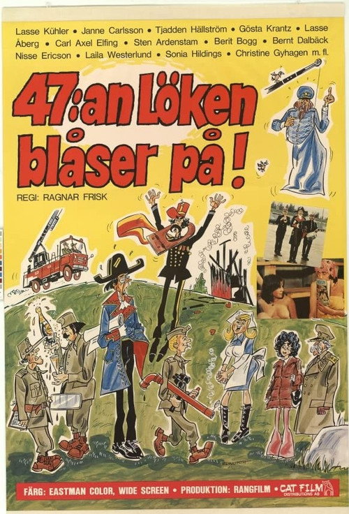 Movie poster for 47:an Löken blåser på! (1972)