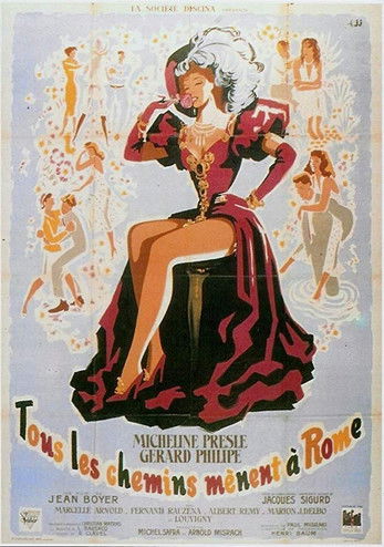 Movie poster for All Roads Lead to Rome (1949)
