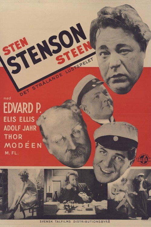 Movie poster for Sten Stensson Stéen från Eslöv på nya äventyr (1932)