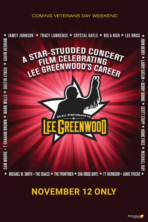 Movie poster for An All-Star Salute to Lee Greenwood (2023)
