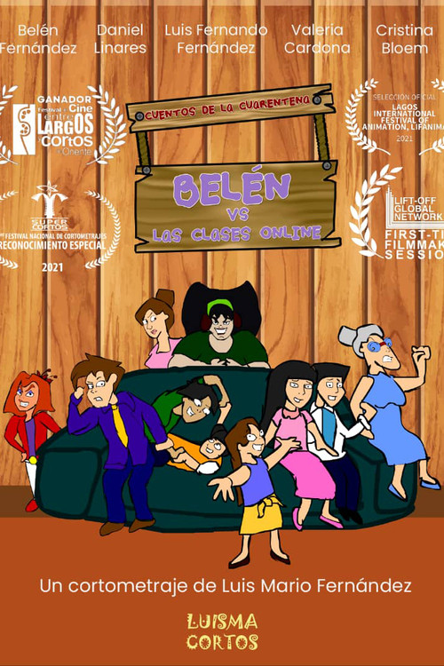Movie poster for Los Cuentos de Cuarentena: Belén vs. Las Clases Online (2021)