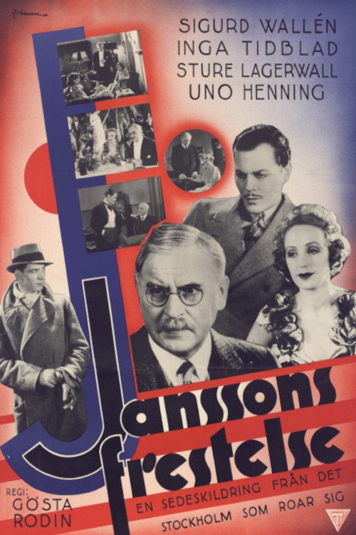 Movie poster for Janssons frestelse (1936)