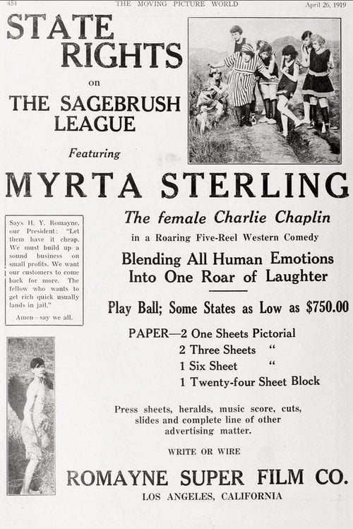 Movie poster for The Sage-Brush League (1919)