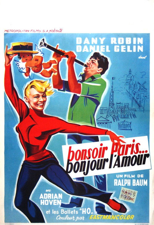 Movie poster for Good Evening Paris (1956)