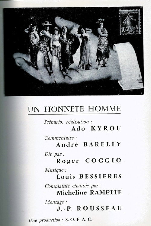 Movie poster for Un honnête homme (1963)