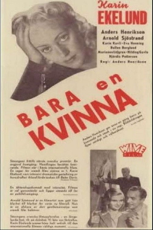Movie poster for Bara en kvinna (1941)
