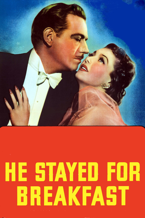 Movie poster for He Stayed for Breakfast (1940)