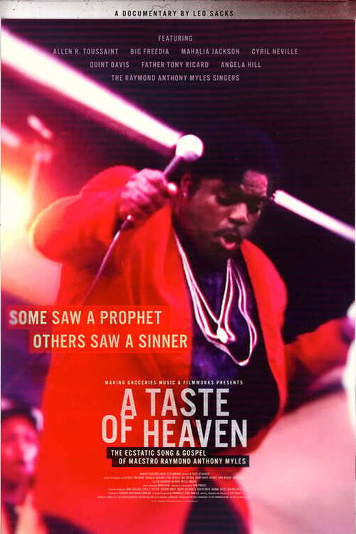 Movie poster for A Taste of Heaven: The Ecstatic Song & Gospel of Maestro Raymond Anthony Myles (2023)