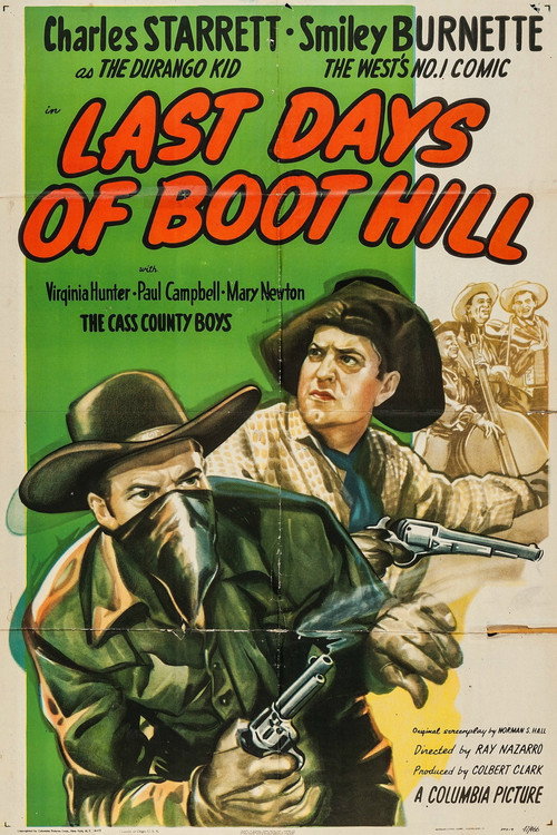 Movie poster for Last Days of Boot Hill (1947)