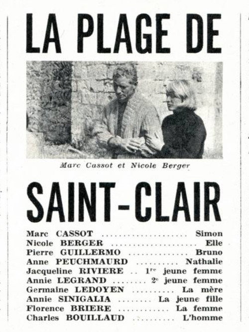 Movie poster for La Plage de Saint-Clair (1962)