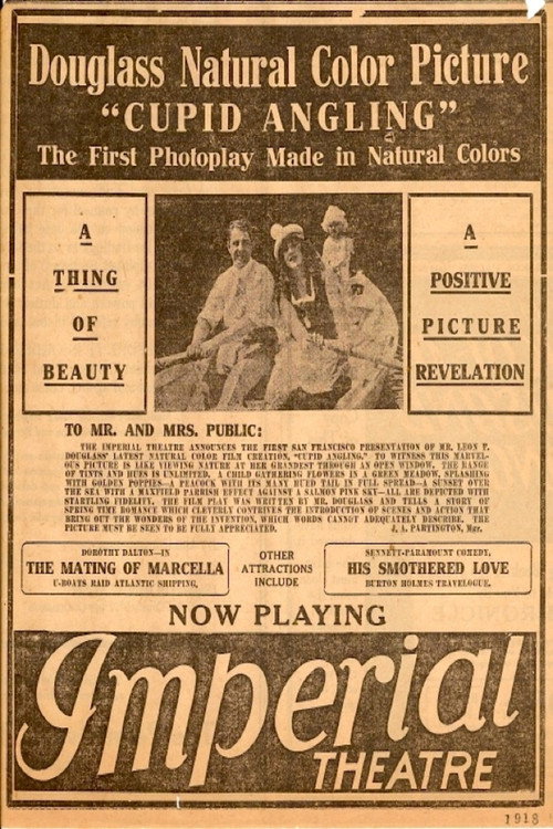Movie poster for Cupid Angling (1918)