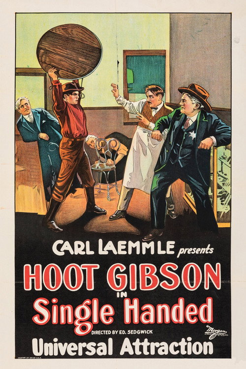 Movie poster for Single Handed (1923)