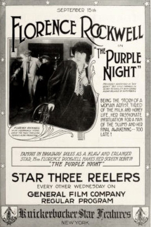 Movie poster for The Purple Night (1915)