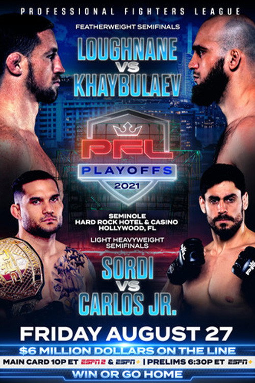 Movie poster for PFL 2021 #9: Playoffs - Loughnane vs Khaybulaev (2021)