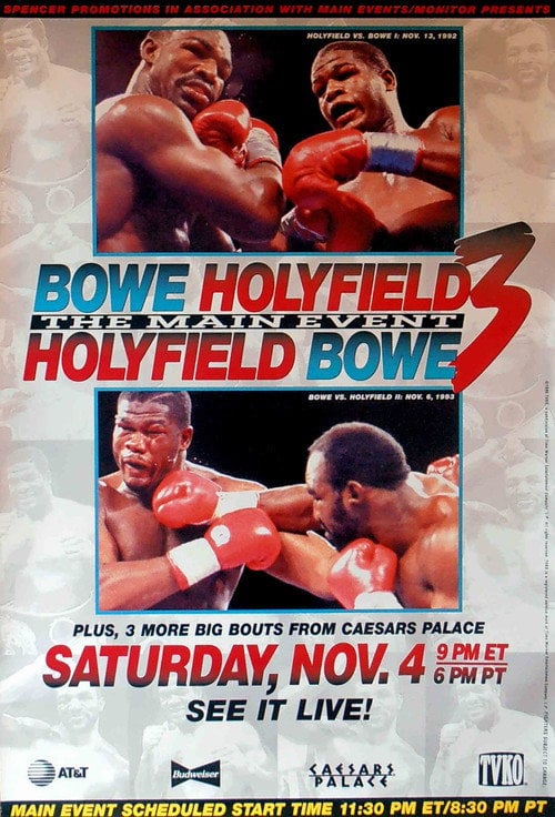 Movie poster for Evander Holyfield vs. Riddick Bowe III (1995)
