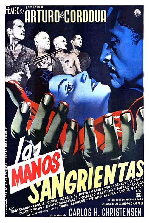 Movie poster for Bloody Hands (1955)