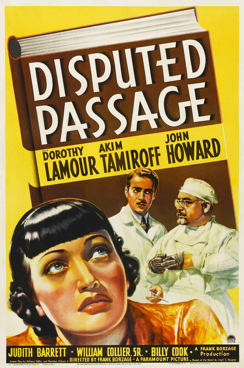 Movie poster for Disputed Passage (1939)