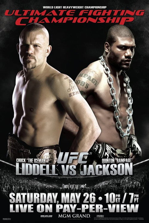 Movie poster for UFC 71: Liddell vs. Jackson (2007)