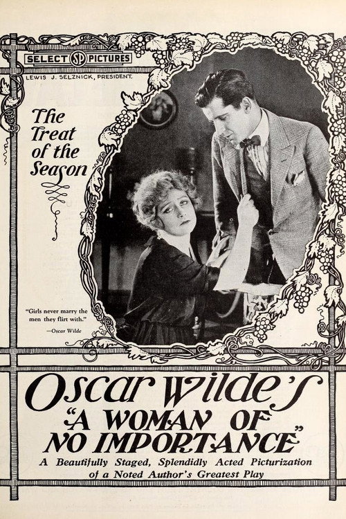 Movie poster for A Woman of No Importance (1921)