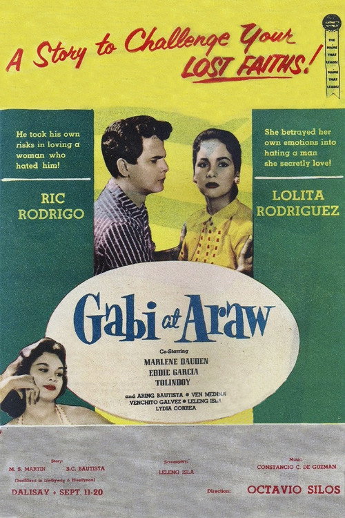 Movie poster for Gabi at Araw (1957)