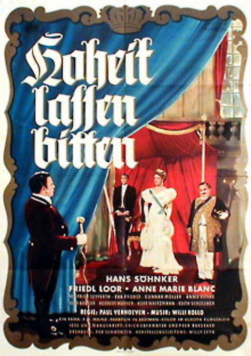 Movie poster for Hoheit lassen bitten (1954)