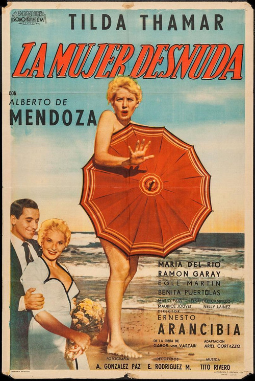 Movie poster for La mujer desnuda (1955)