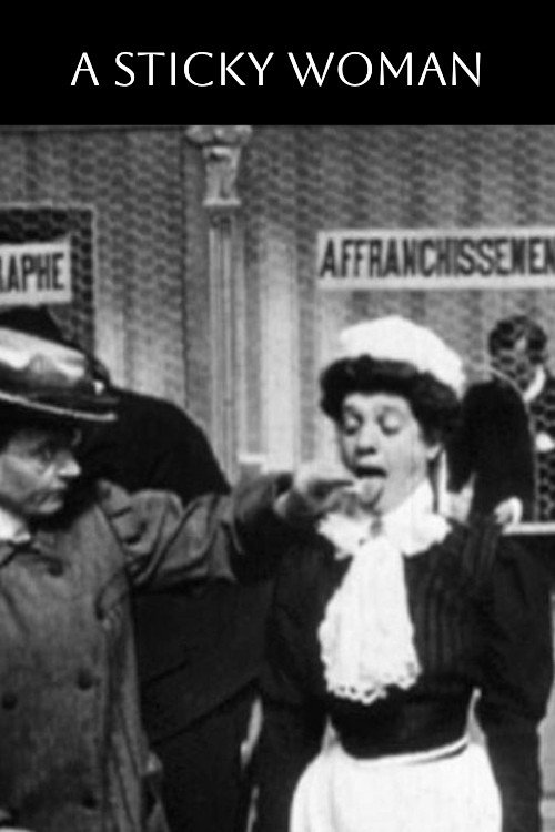 Movie poster for A Sticky Woman (1906)