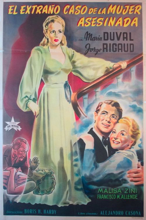 Movie poster for El extraño caso de la mujer asesinada (1949)