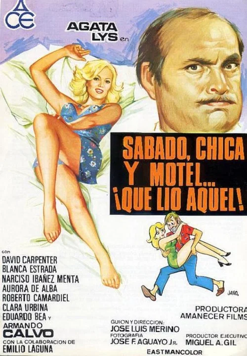 Movie poster for Sábado, chica, motel ¡qué lío aquel! (1976)