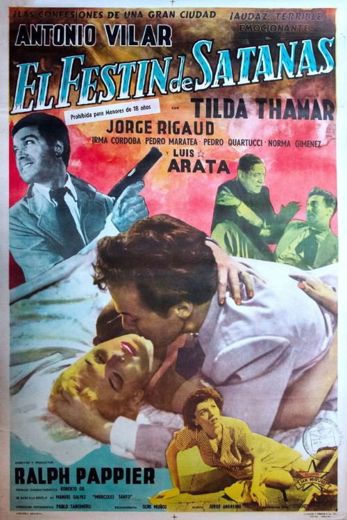 Movie poster for El festín de Satanás (1958)